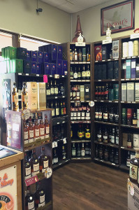 Great selection of spirits and liquor